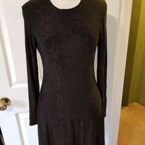 Black in black stretch mini dress M